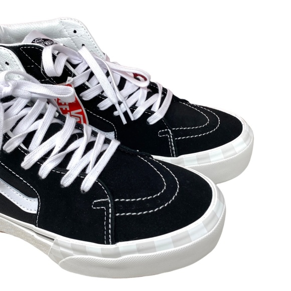 VANS Sk8-Hi Stacked Sneakers Women Size Platform Suede Canvas Shoes VN0A4BTW5ZN - Picture 7 of 9